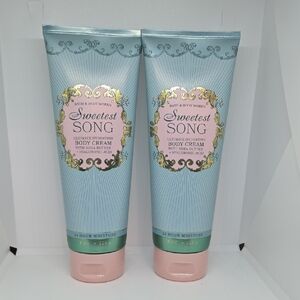 2 X Bath & Body Works SWEETEST SONG Ultimate Hydration Body Cream 8 oz